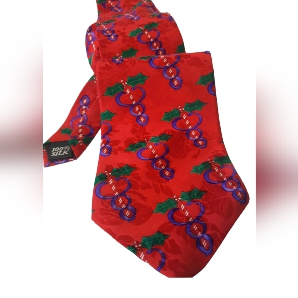 PHYSICIANS only 'DOC HOLIDAY' AVERY Medical Fashions Christmas Tie 100% Silk